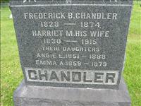 Chandler, Frederick B, Harriet M,, Angie E. and Emma A